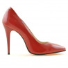 Pantofi eleganti dama 1241 lac rosu satinat