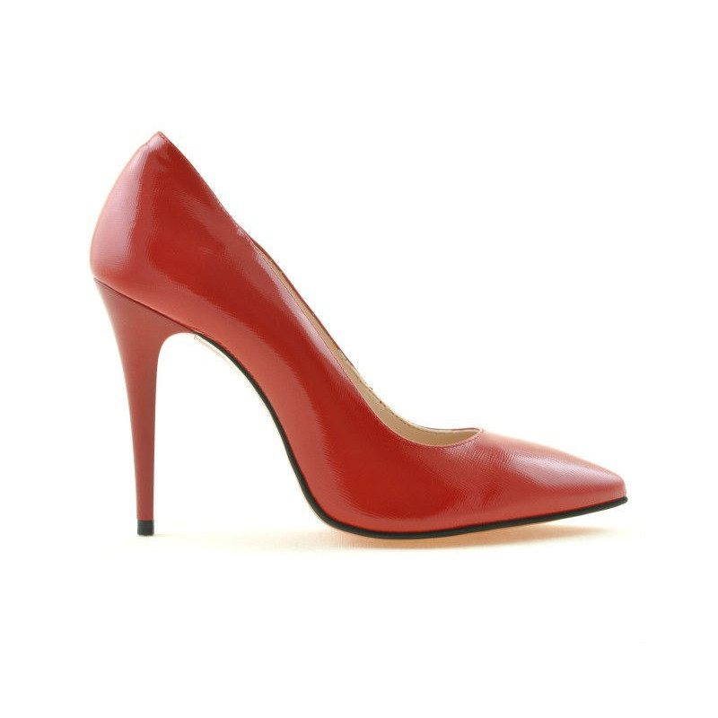 Pantofi eleganti dama 1241 lac rosu satinat