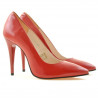 Pantofi eleganti dama 1241 lac rosu satinat