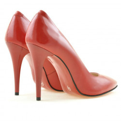 Pantofi eleganti dama 1241 lac rosu satinat