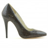 Pantofi eleganti dama 1241 croco maro