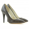Pantofi eleganti dama 1241 croco maro