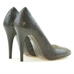 Pantofi eleganti dama 1241 croco maro
