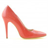 Pantofi eleganti dama 1241 lac rosu corai