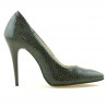 Pantofi eleganti dama 1241 croco verde