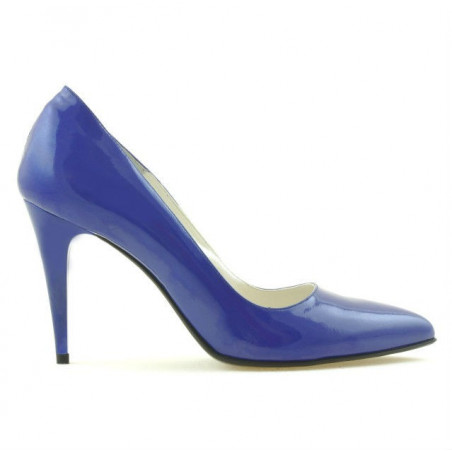 Pantofi eleganti dama 1246 lac albastru