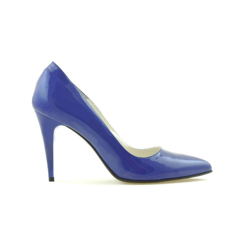Pantofi eleganti dama 1246 lac albastru
