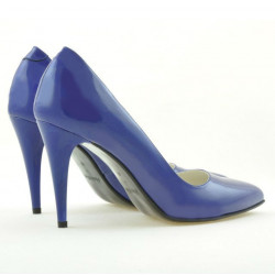 Pantofi eleganti dama 1246 lac albastru
