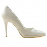 Pantofi eleganti dama 1244 lac bej sidef