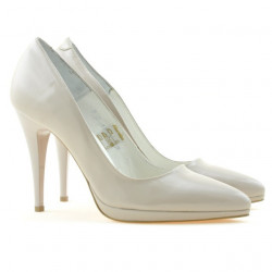 Pantofi eleganti dama 1244 lac bej sidef