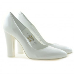 Pantofi eleganti dama 1214 lac alb